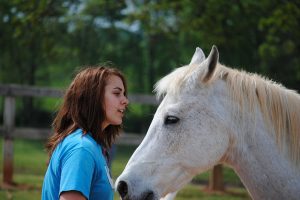 girls therapeutic equine program at Shepherd's Hill Academy